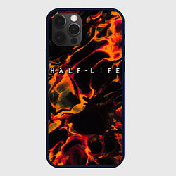 Чехол для iPhone 12 Pro Half-Life red lava, цвет: 3D-черный