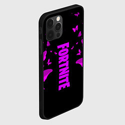 Чехол для iPhone 12 Pro Fortnite buterfly neon, цвет: 3D-черный — фото 2