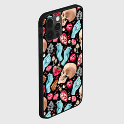 Чехол для iPhone 12 Pro Магический цветной узор, цвет: 3D-черный — фото 2