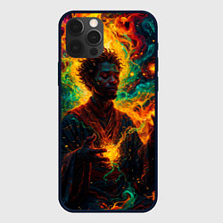 Чехол iPhone 12 Pro Огненный монах