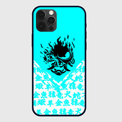 Чехол iPhone 12 Pro Cyberpunk neon samurai japan