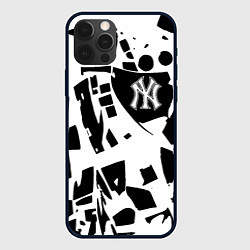 Чехол iPhone 12 Pro New York yankees - abstraction