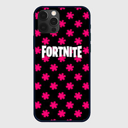 Чехол для iPhone 12 Pro Fortnite snowflake pattern, цвет: 3D-черный