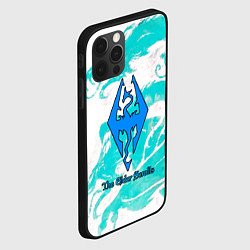 Чехол для iPhone 12 Pro Elder Scrolls logo, цвет: 3D-черный — фото 2