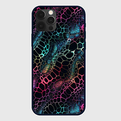 Чехол для iPhone 12 Pro Змеиный принт, цвет: 3D-черный