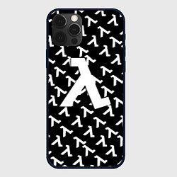 Чехол iPhone 12 Pro Half liife logo pattern
