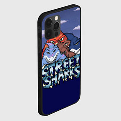 Чехол для iPhone 12 Pro Уличные акулы, цвет: 3D-черный — фото 2