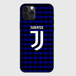 Чехол для iPhone 12 Pro Ювентус паттерн, цвет: 3D-черный