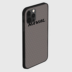 Чехол для iPhone 12 Pro Haval мозаика серо-коричневый, цвет: 3D-черный — фото 2