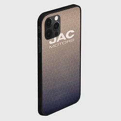 Чехол для iPhone 12 Pro Jac motors сине-бежевый, цвет: 3D-черный — фото 2