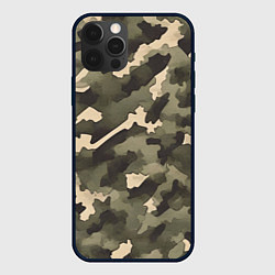 Чехол iPhone 12 Pro Армейский камуфляж песчаный