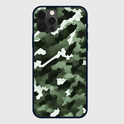 Чехол iPhone 12 Pro Армейский зелёный камуфляж