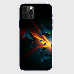 Чехол iPhone 12 Pro Разлом плиты - абстрактная расщелина