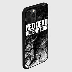 Чехол для iPhone 12 Pro Red Dead Redemption black graphite, цвет: 3D-черный — фото 2