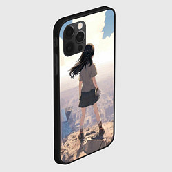 Чехол для iPhone 12 Pro Девушка аниме, цвет: 3D-черный — фото 2