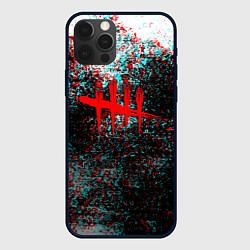 Чехол iPhone 12 Pro Dead by daylight краски глитч