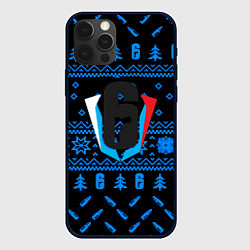 Чехол для iPhone 12 Pro Rainbow six winter steel, цвет: 3D-черный