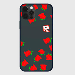 Чехол для iPhone 12 Pro Roblox rose, цвет: 3D-черный