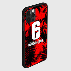 Чехол для iPhone 12 Pro Rainbow six тропик паттерн, цвет: 3D-черный — фото 2