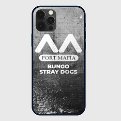 Чехол для iPhone 12 Pro Bungo Stray Dogs - grey gradient, цвет: 3D-черный