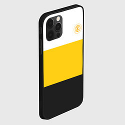 Чехол для iPhone 12 Pro Сокрушу пред Ним врагов Его Хризма желтая Патриоты, цвет: 3D-черный — фото 2