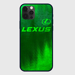 Чехол iPhone 12 Pro Lexus - green gradient посередине