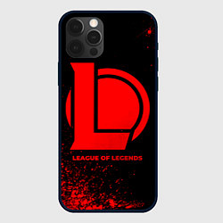 Чехол iPhone 12 Pro League of Legends - red gradient