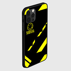 Чехол для iPhone 12 Pro Nirvana geometry yellow, цвет: 3D-черный — фото 2