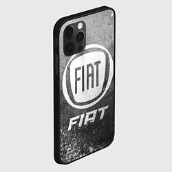 Чехол для iPhone 12 Pro Fiat - grey gradient, цвет: 3D-черный — фото 2