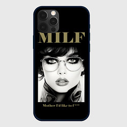 Чехол для iPhone 12 Pro MILF - mother Id like to fuck, цвет: 3D-черный