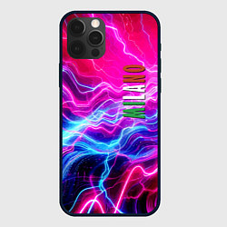 Чехол для iPhone 12 Pro Milano - neon abstraction, цвет: 3D-черный