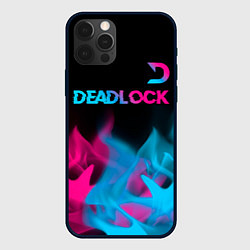 Чехол iPhone 12 Pro Deadlock - neon gradient посередине
