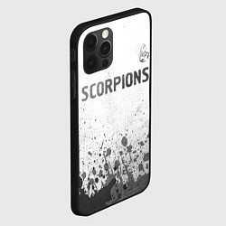 Чехол для iPhone 12 Pro Scorpions - white gradient посередине, цвет: 3D-черный — фото 2