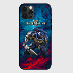 Чехол iPhone 12 Pro Warhammer 40000 space marine 2 ультрамарин