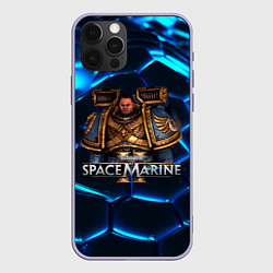 Чехол для iPhone 12 Pro Captain Warhammer 40000 space marine 2 Titus, цвет: 3D-светло-сиреневый