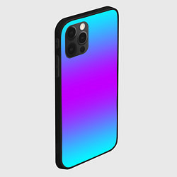 Чехол для iPhone 12 Pro Градиент текстура неоновая, цвет: 3D-черный — фото 2