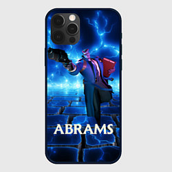 Чехол iPhone 12 Pro Deadlock Abrams синие молнии