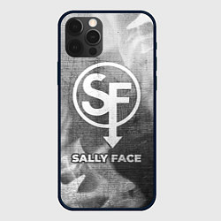 Чехол для iPhone 12 Pro Sally Face - grey gradient, цвет: 3D-черный