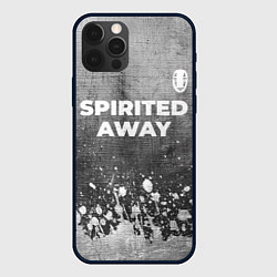 Чехол для iPhone 12 Pro Spirited Away - grey gradient посередине, цвет: 3D-черный