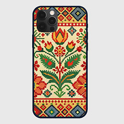 Чехол iPhone 12 Pro Славянский узор и орнамент