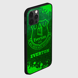 Чехол для iPhone 12 Pro Everton - green gradient, цвет: 3D-черный — фото 2