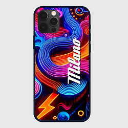 Чехол для iPhone 12 Pro Colourful abstraction - Milano, цвет: 3D-черный