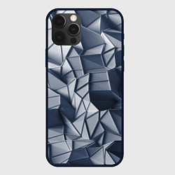 Чехол для iPhone 12 Pro Геометрические грани, цвет: 3D-черный