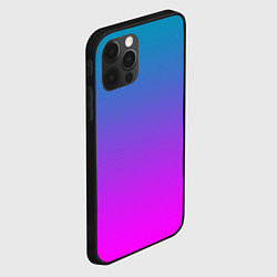Чехол для iPhone 12 Pro Неоновая текстура градиента, цвет: 3D-черный — фото 2