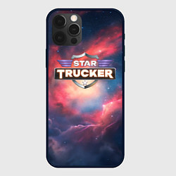 Чехол для iPhone 12 Pro Star Trucker logo, цвет: 3D-черный