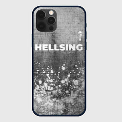 Чехол для iPhone 12 Pro Hellsing - grey gradient посередине, цвет: 3D-черный