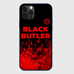 Чехол для iPhone 12 Pro Black Butler - red gradient посередине, цвет: 3D-черный