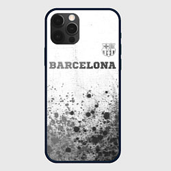 Чехол для iPhone 12 Pro Barcelona - white gradient посередине, цвет: 3D-черный