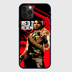 Чехол для iPhone 12 Pro Red Dead Redemption 2 - Wanted, цвет: 3D-черный