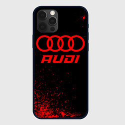 Чехол iPhone 12 Pro Audi - red gradient